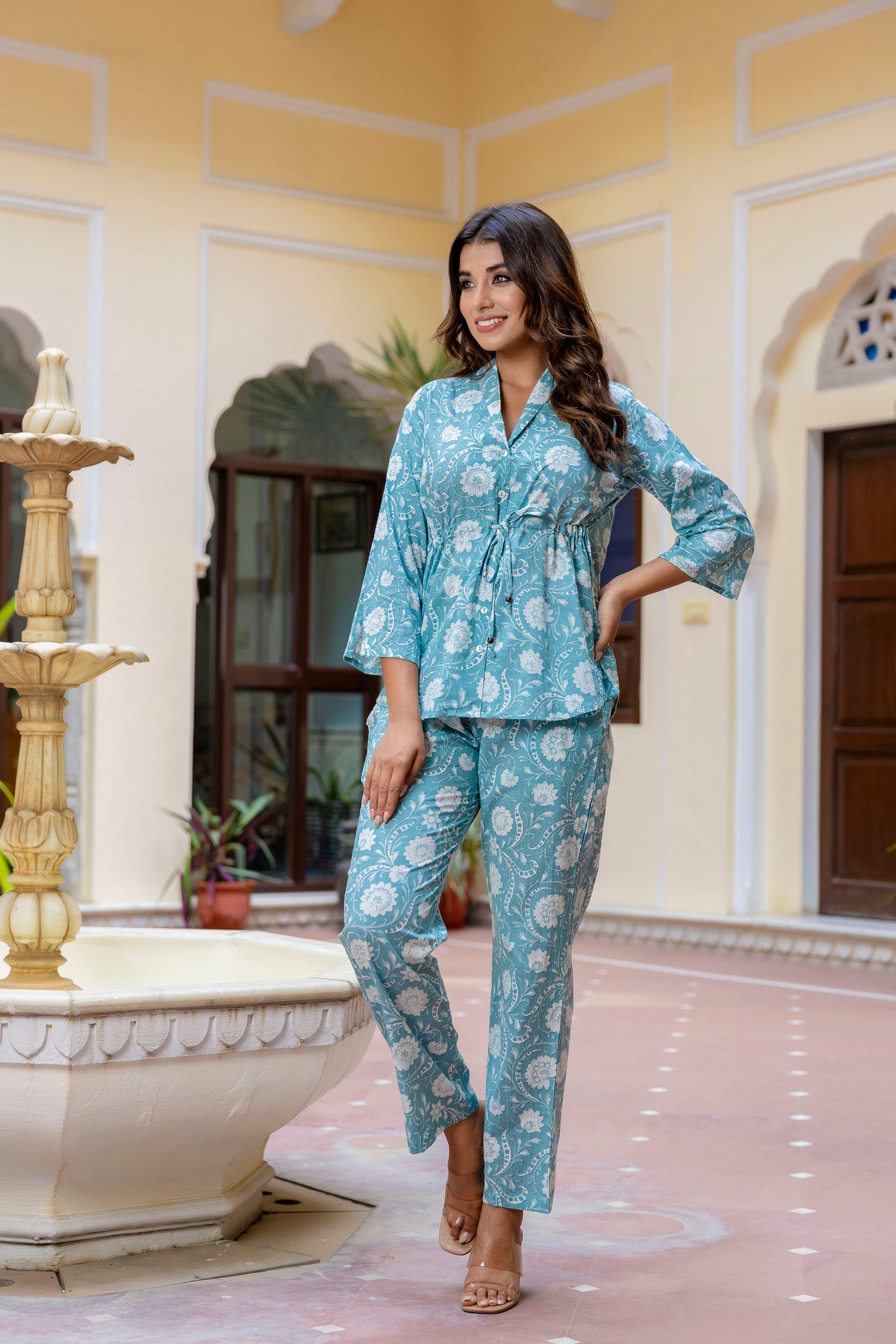 Rangvastra Cotton Floral print Co-Ord Set