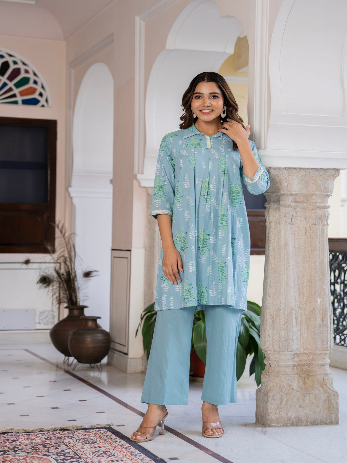 Rangvastra Cotton Floral Printed Co-ords Set