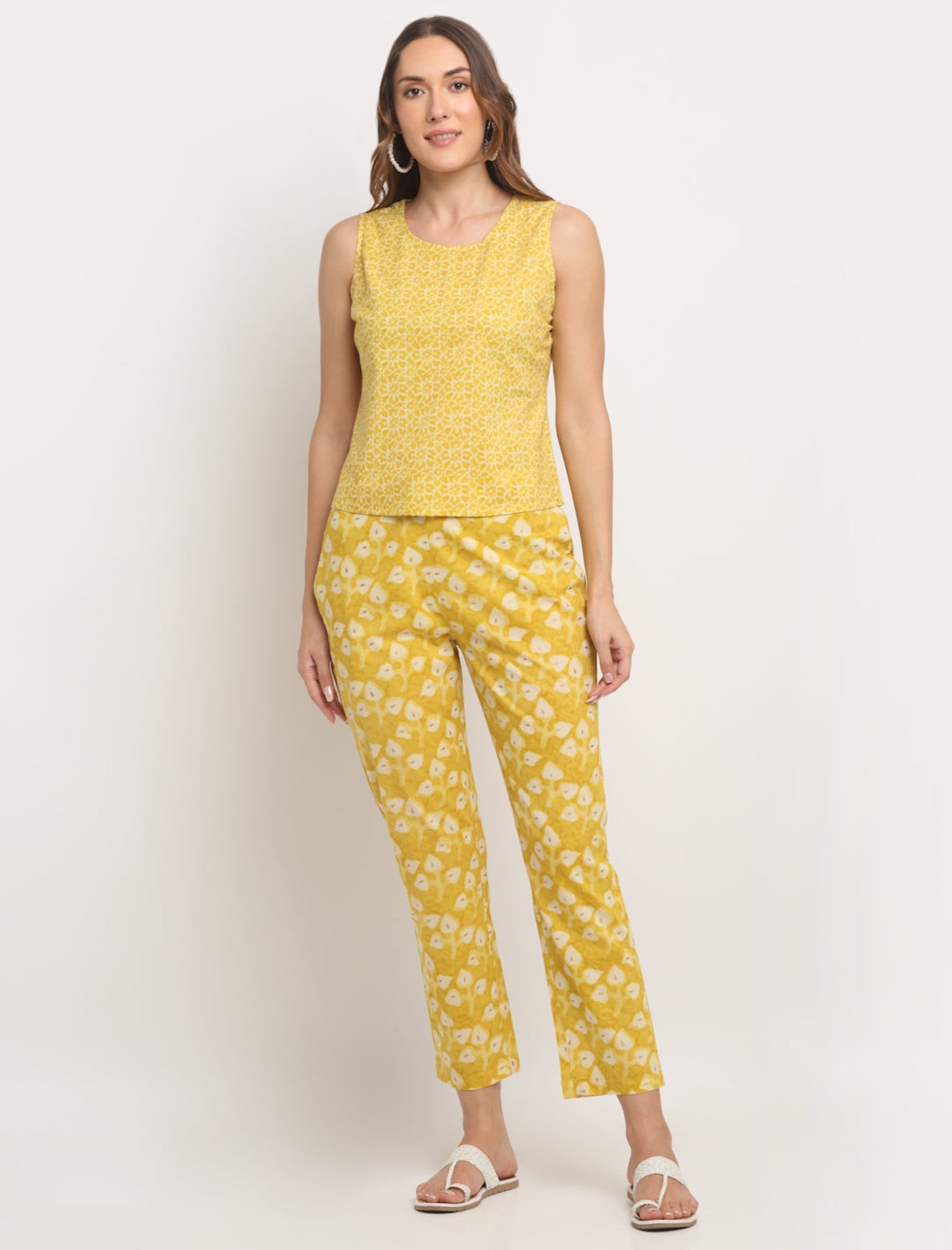 Rangvastra Cotton Floral Printed Co-Ord Set