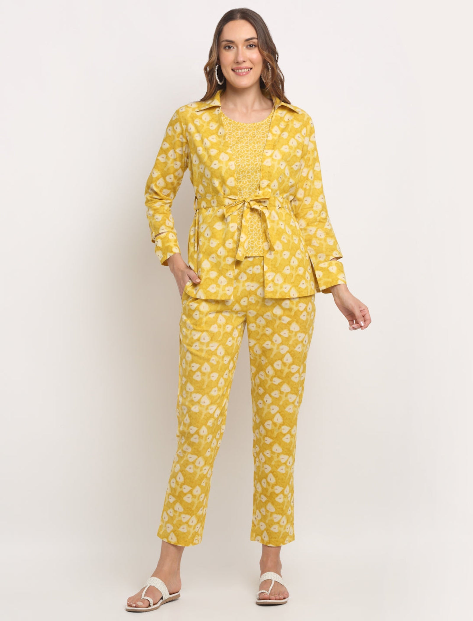 Rangvastra Cotton Floral Printed Co-Ord Set