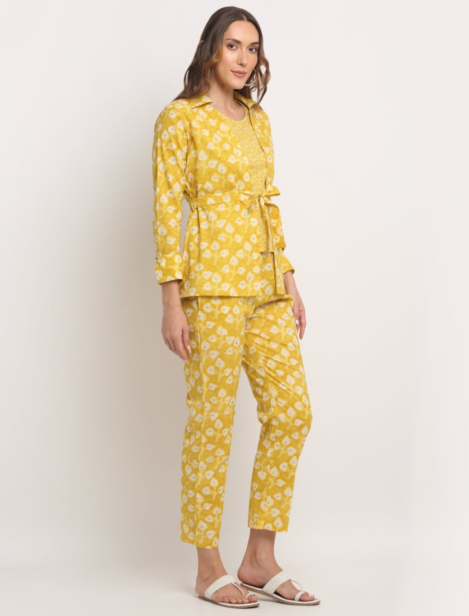 Rangvastra Cotton Floral Printed Co-Ord Set