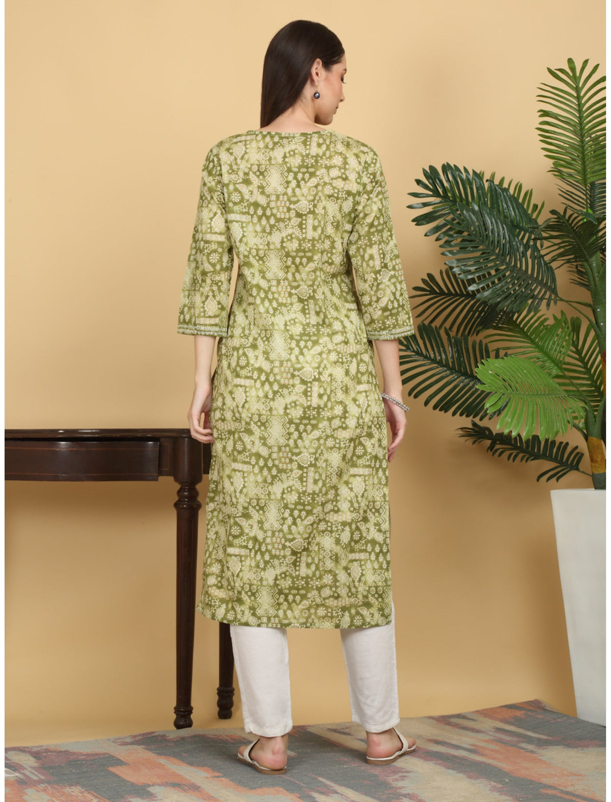 Rangvastra Cotton Ethnic Motifs Printed Straight Kurta