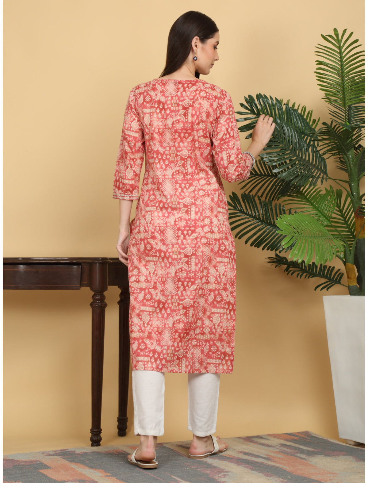 Rangvastra Cotton Ethnic Motifs Printed Straight Kurta