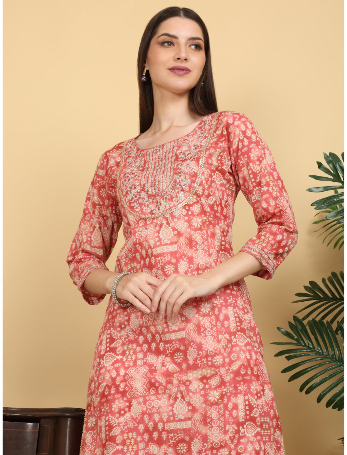 Rangvastra Cotton Ethnic Motifs Printed Straight Kurta
