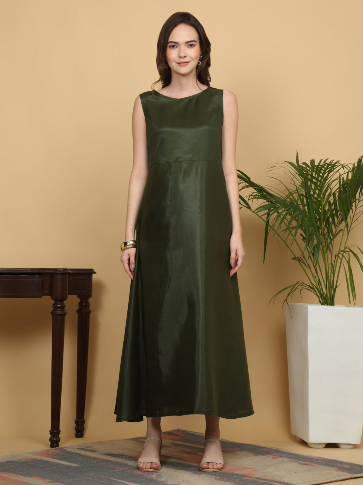 Rangvastra Green Floral Print Ankle Length Kurta Set with Dupatta