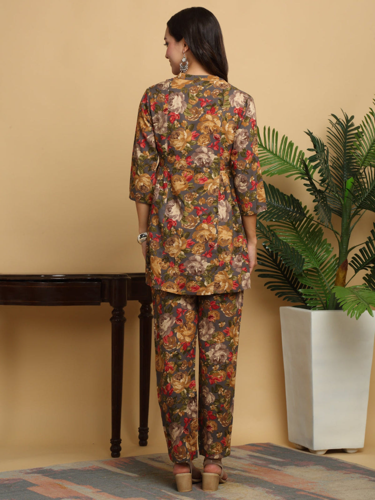 Rangvastra Rayon Foil Floral Print Co-Ord set