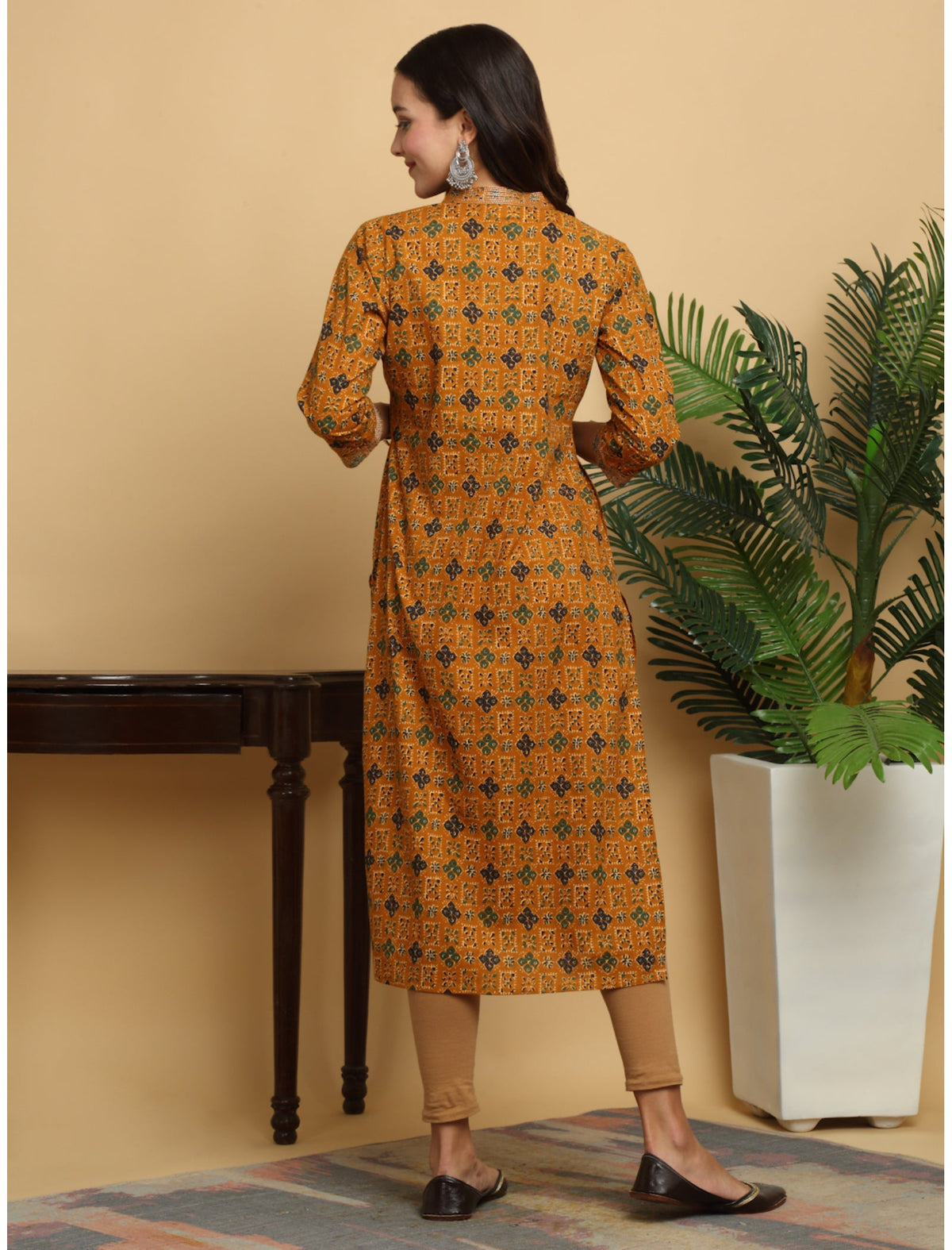 Rangvastra Cotton Printed Straight Kurta