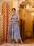 Rangvastra Chinon Marble Printed Embroidery Work Belt Kurta