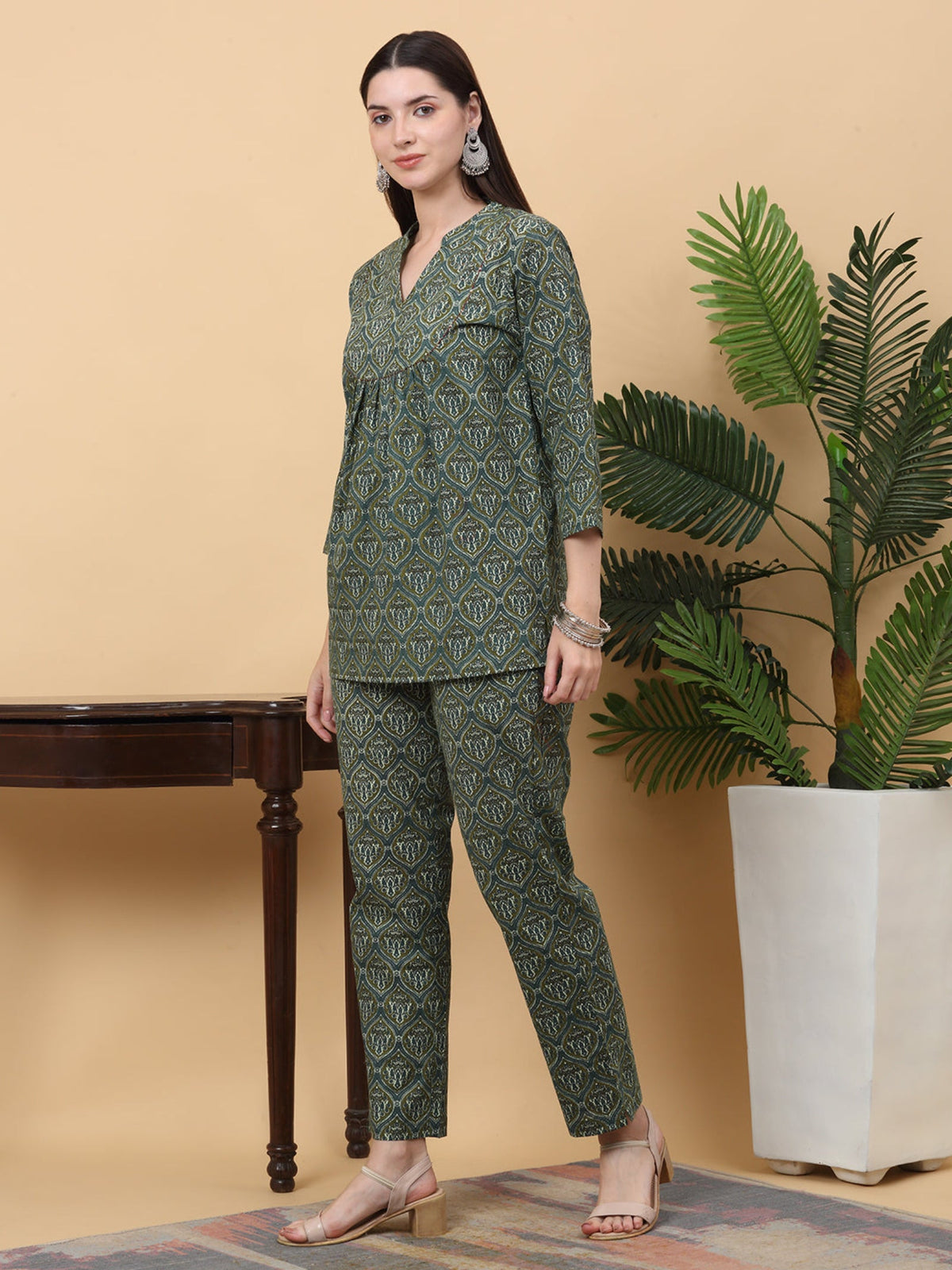 Rangvastra Cotton Floral Printed Co-Ord set