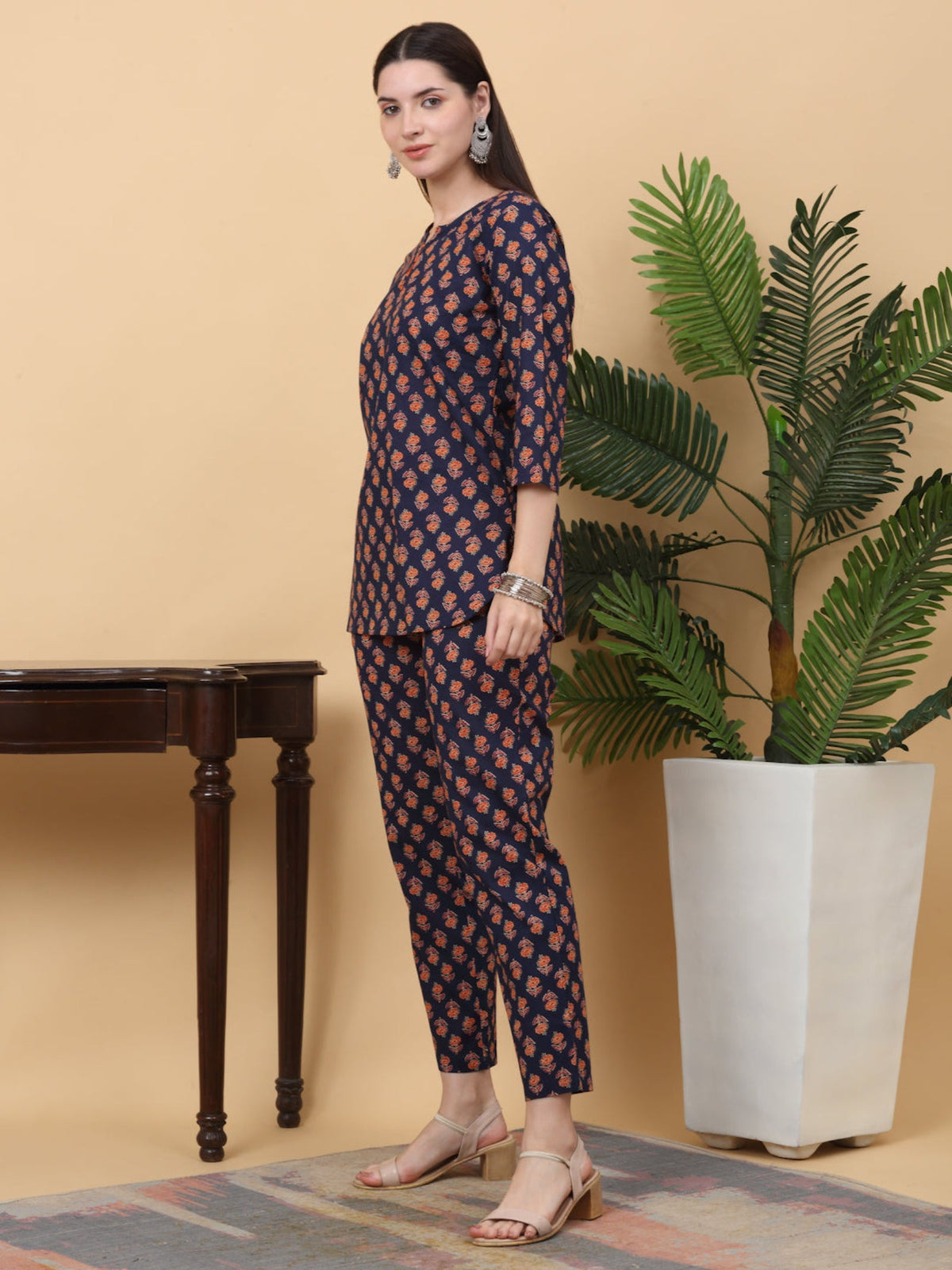 Rangvastra Cotton Floral Printed Co-Ord set