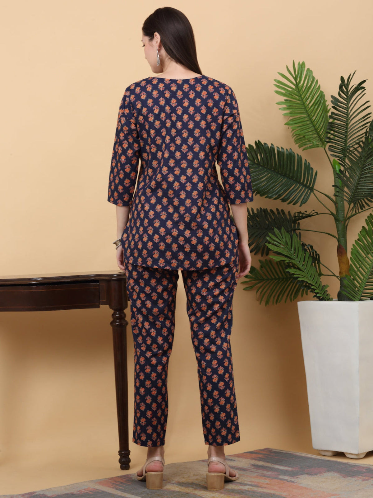Rangvastra Cotton Floral Printed Co-Ord set