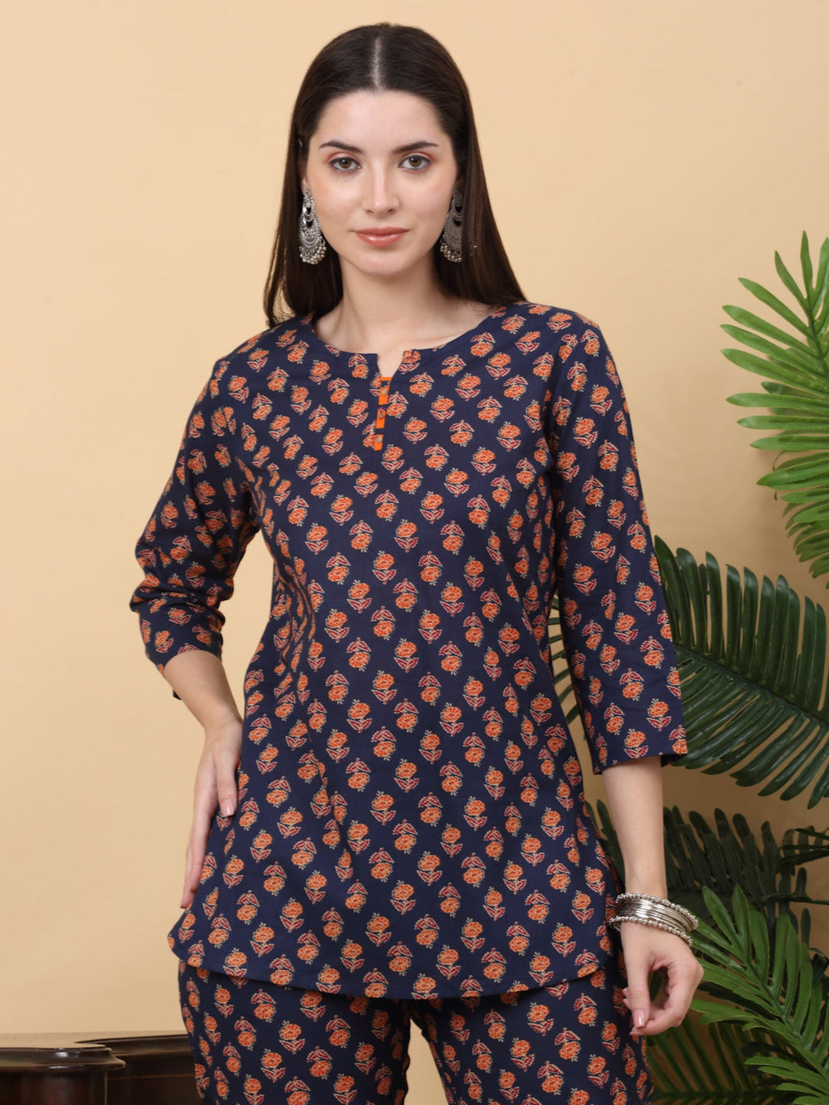 Rangvastra Cotton Floral Printed Co-Ord set