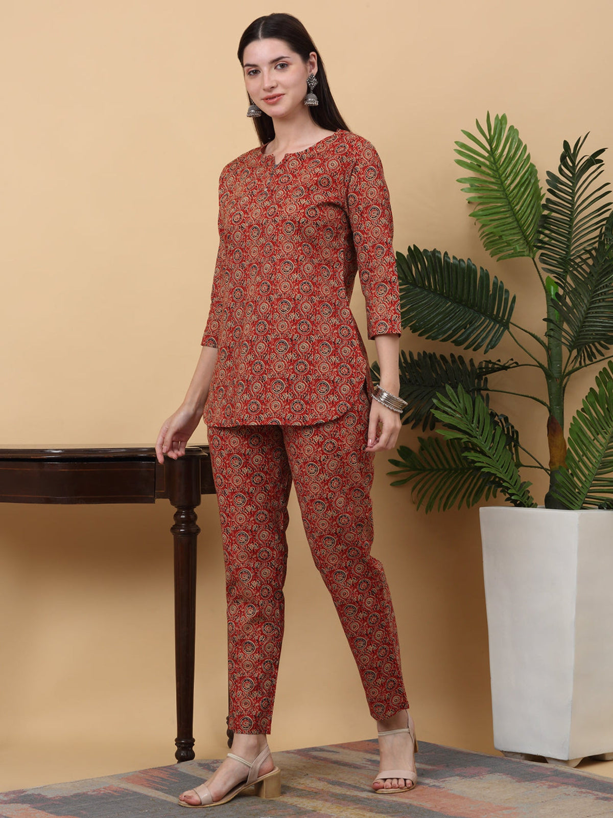 Rangvastra Cotton Floral Printed Co-Ord set