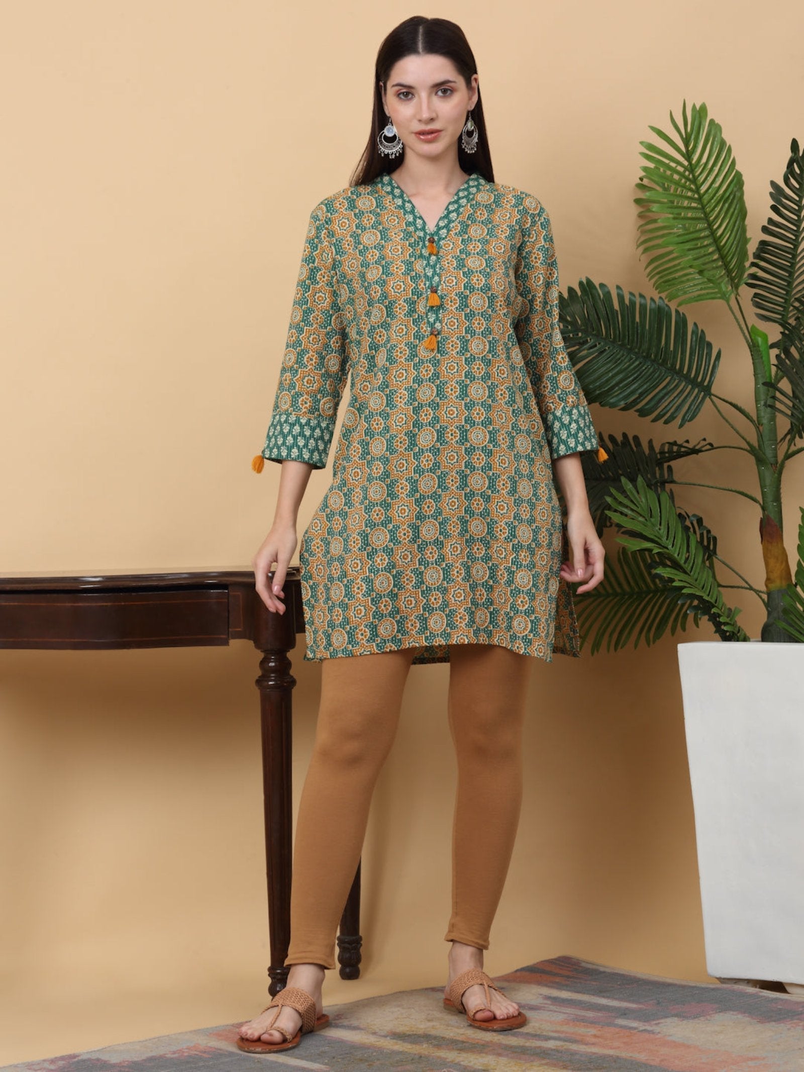 Rangvastra Cotton Katta Printed Tunic