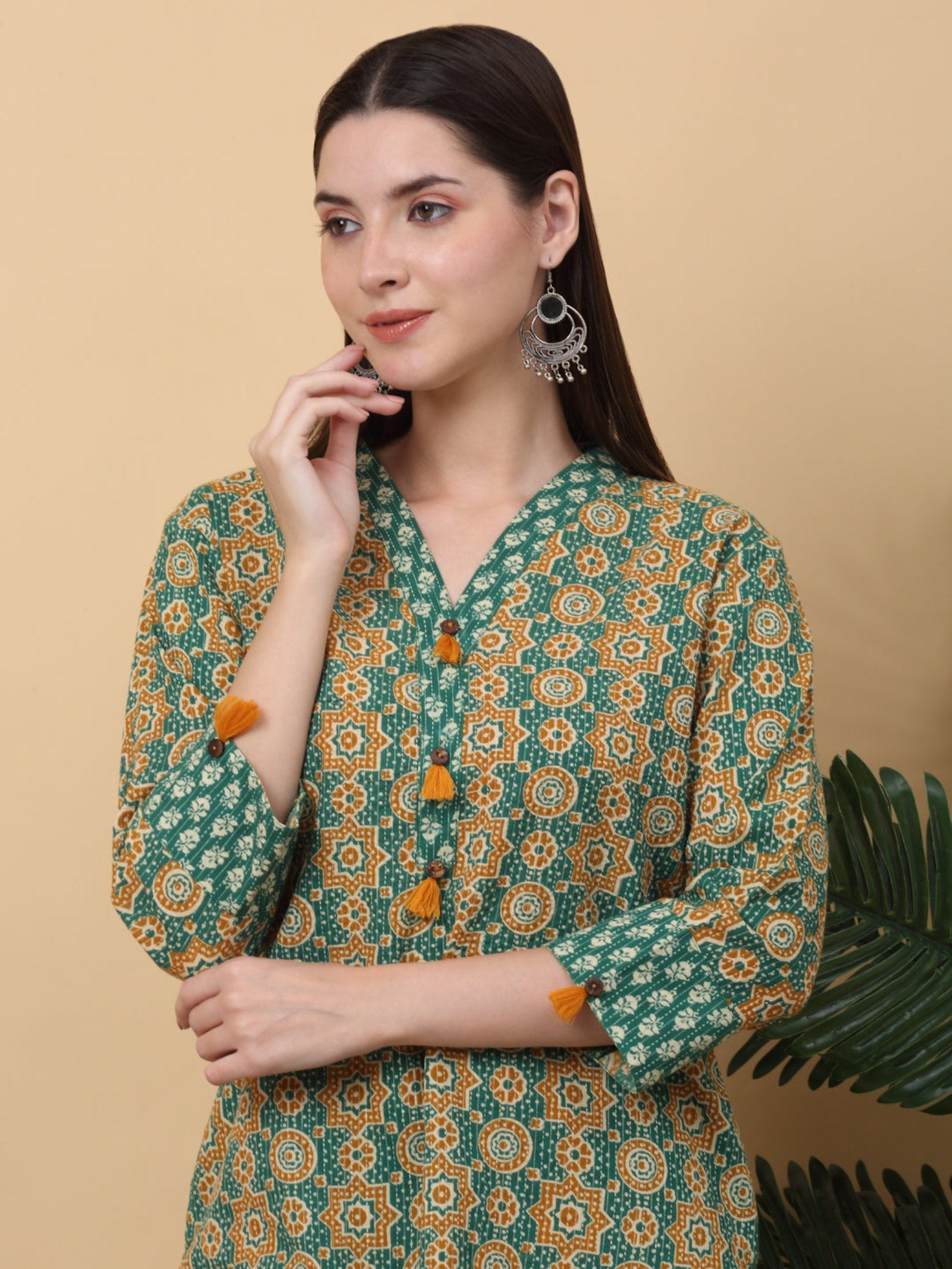 Rangvastra Cotton Katta Printed Tunic