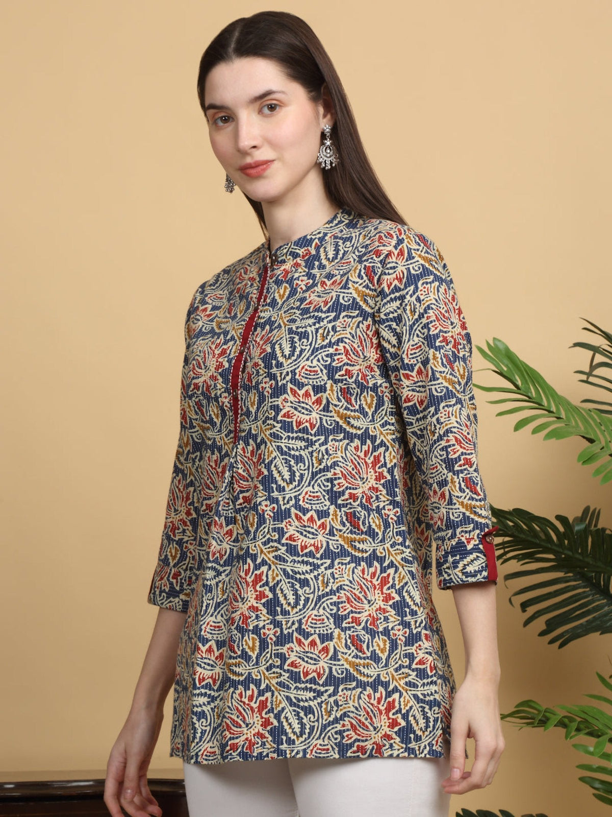 Rangvastra Cotton Floral Printed Top