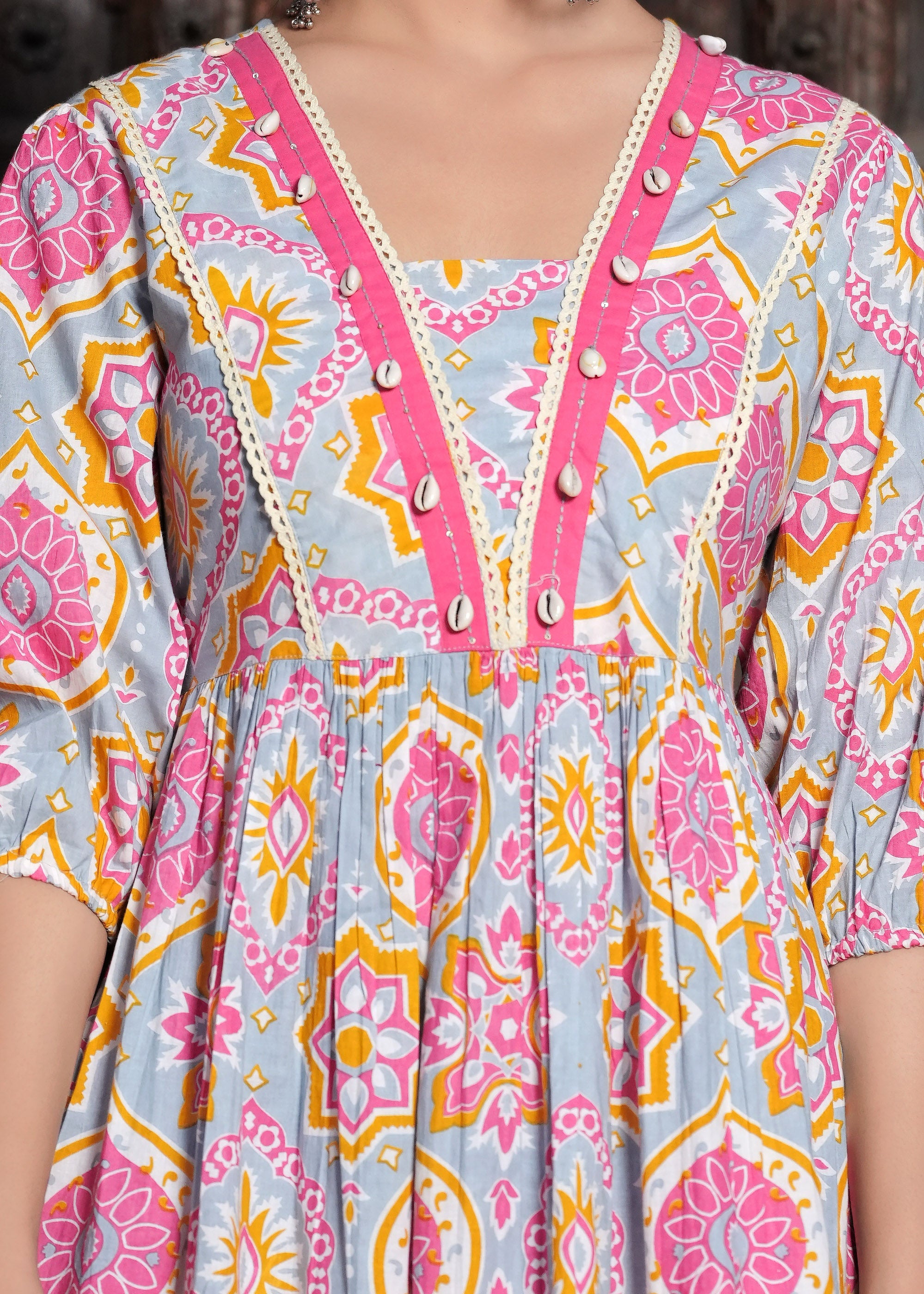 Rangvastra Cotton Floral Printed Kurta