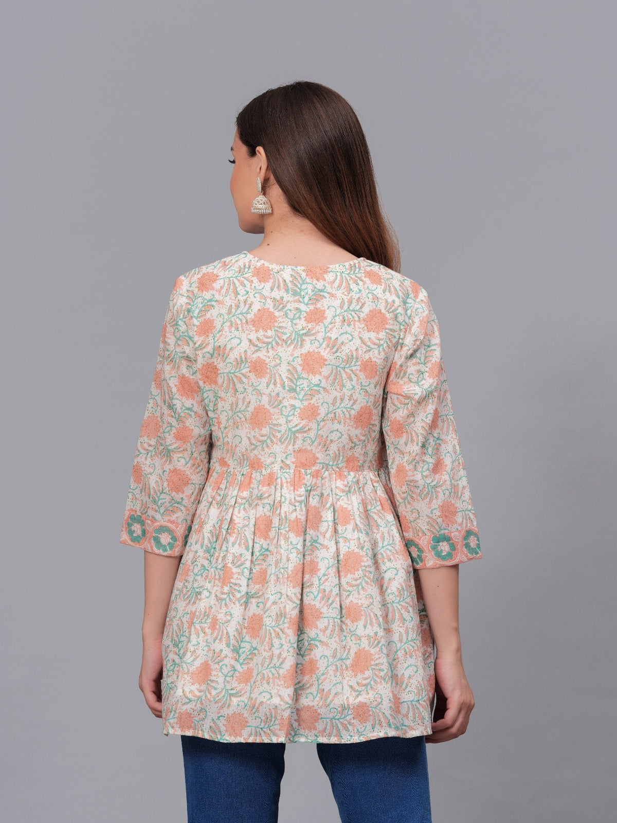 Rangvastra Cotton Floral Printed Top