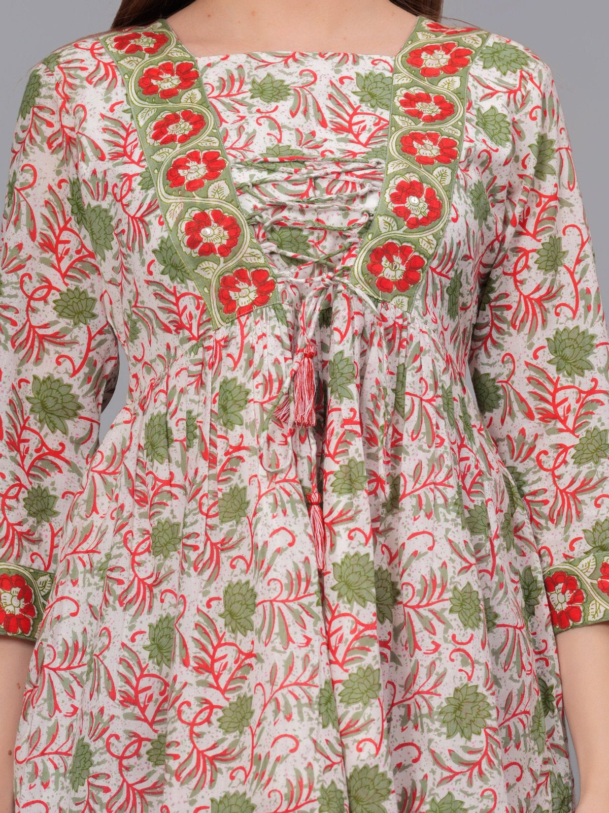 Rangvastra Cotton Floral Printed Top
