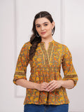 Rangvastra  Cotton Floral Print Top