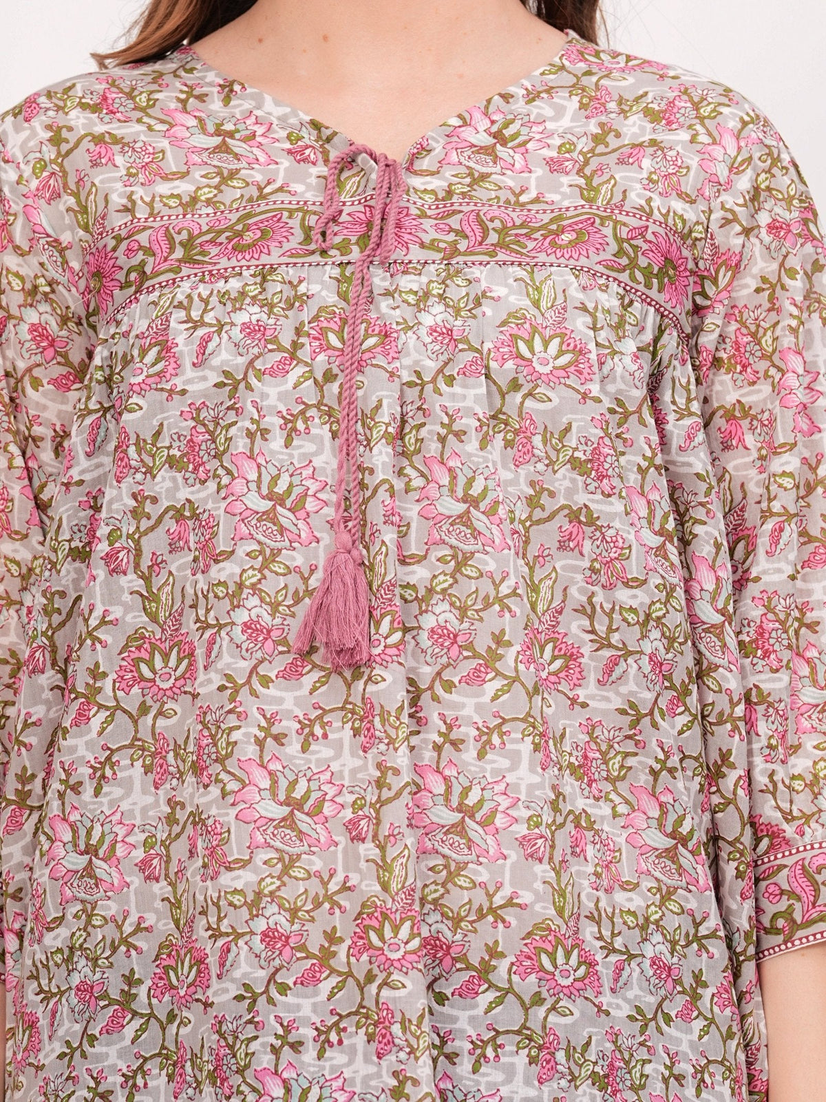 Rangvastra Cotton Floral Printed Top