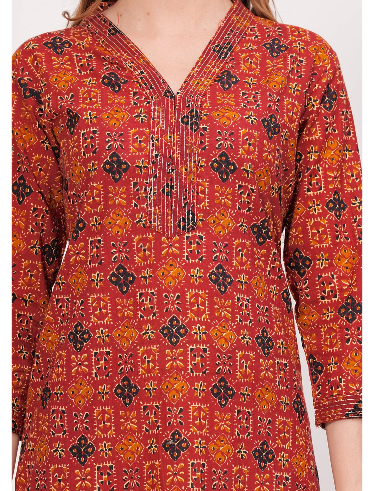 Rangvastra Cotton Printed Straight Kurta