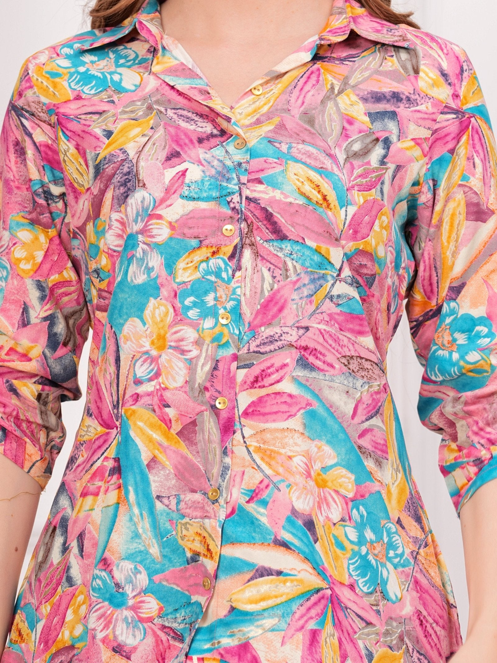 RANGVASTRA PRINTED RAYON FOIL CO-ORD SET