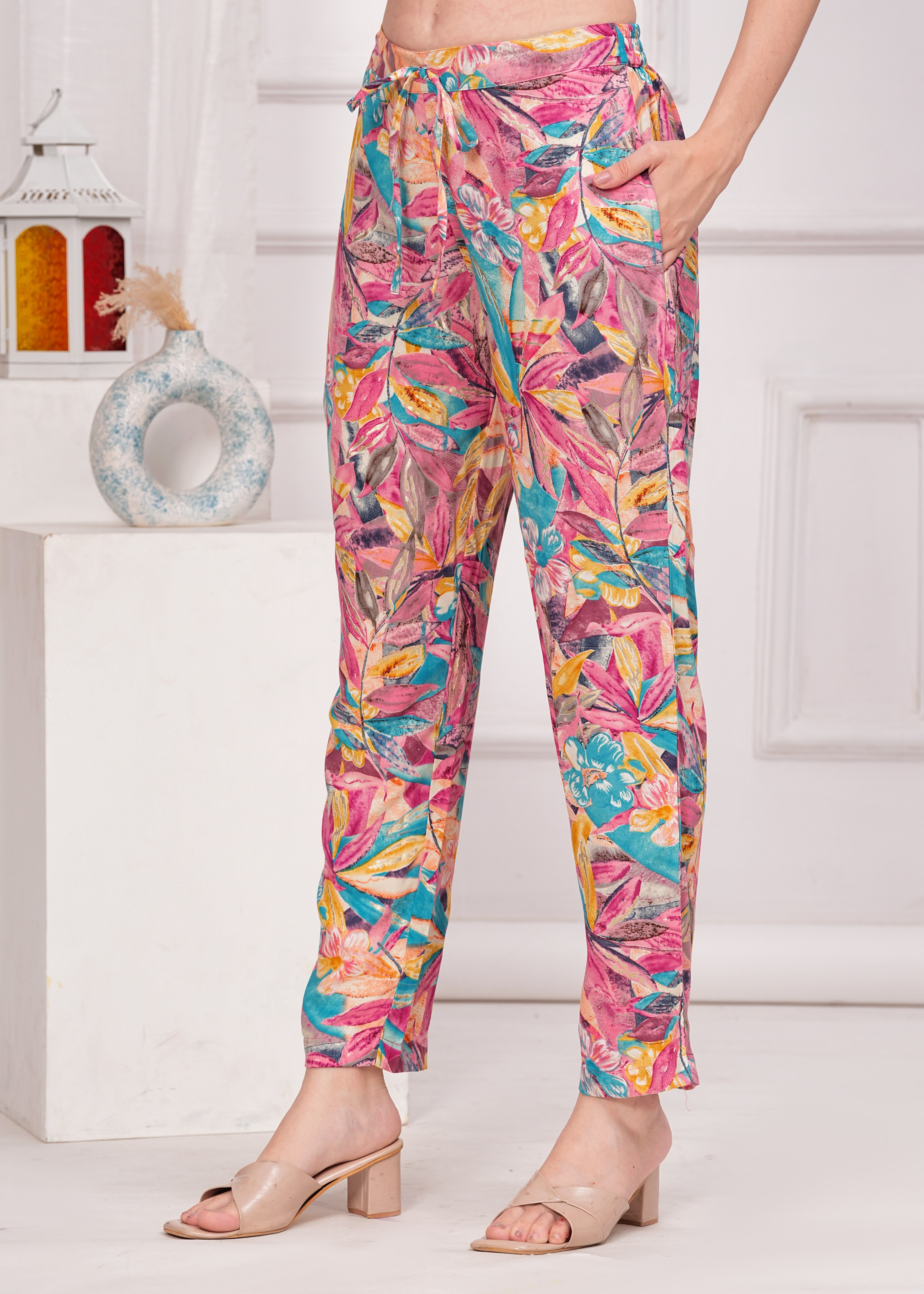 RANGVASTRA PRINTED RAYON FOIL CO-ORD SET