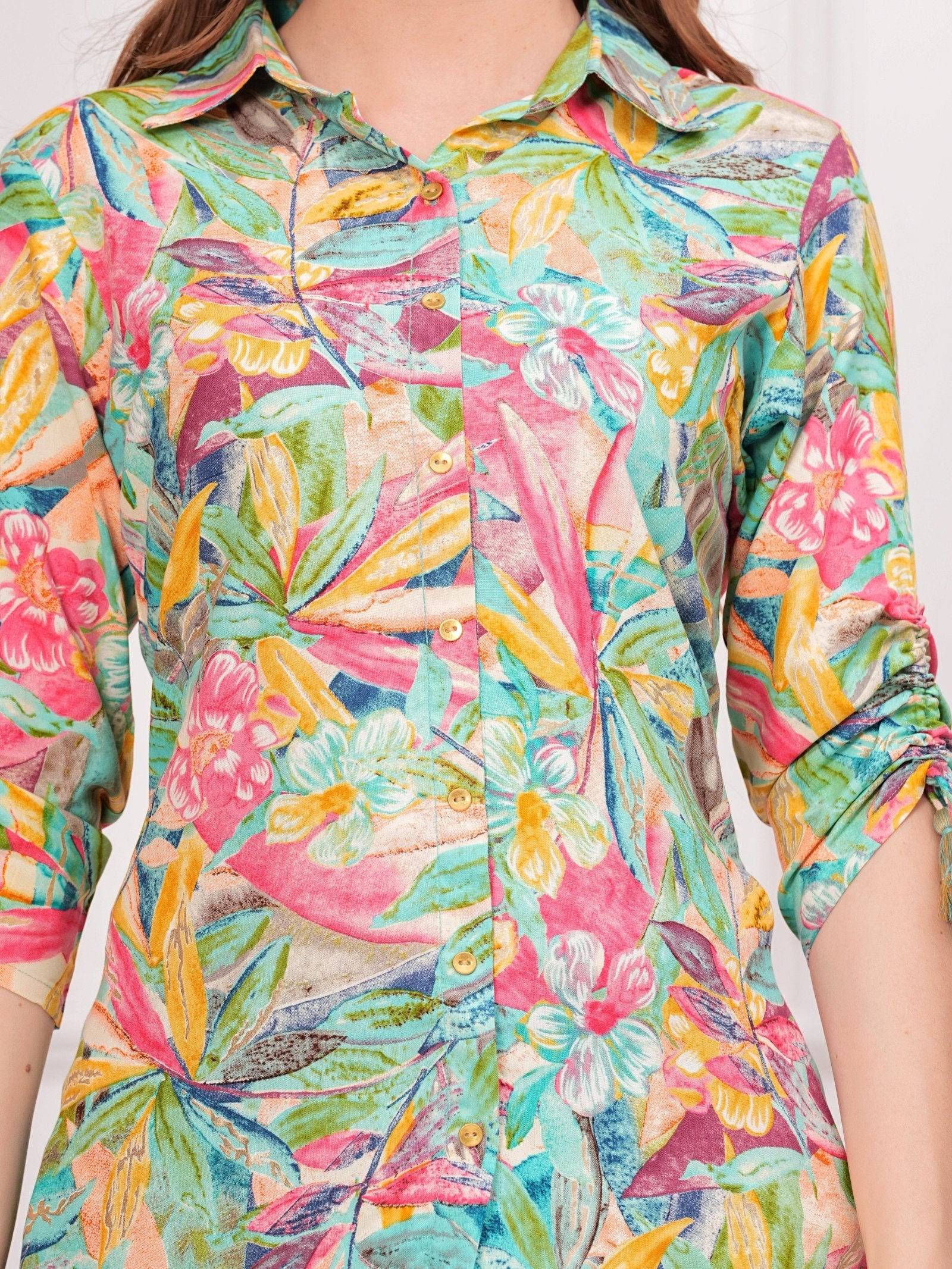 RANGVASTRA PRINTED RAYON FOIL CO-ORD SET