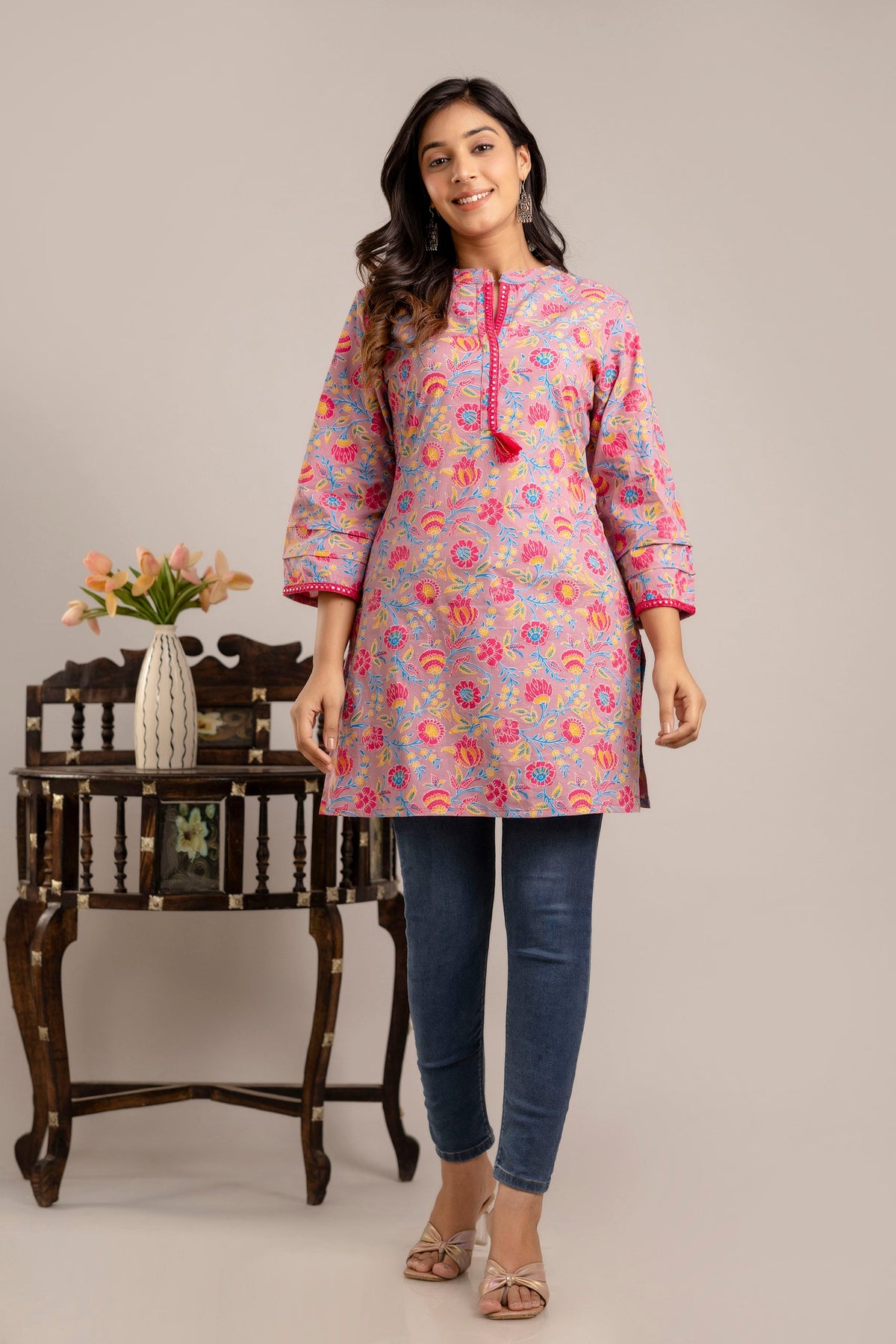 Rangvastra Floral Printed Kurta