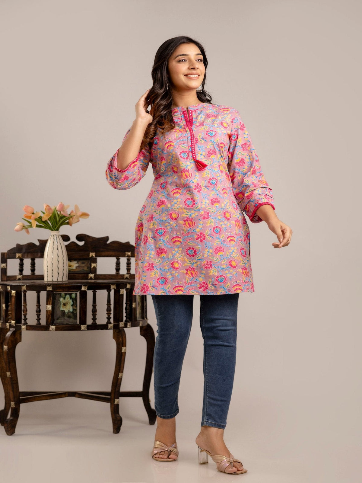 Rangvastra Floral Printed Kurta