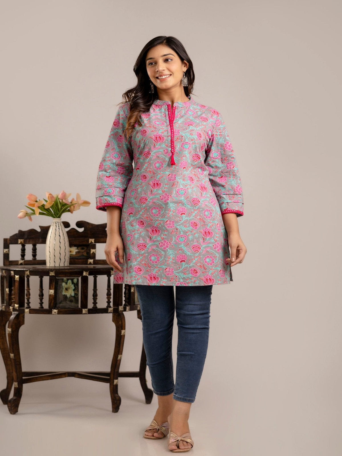 Rangvastra Floral Printed Kurta