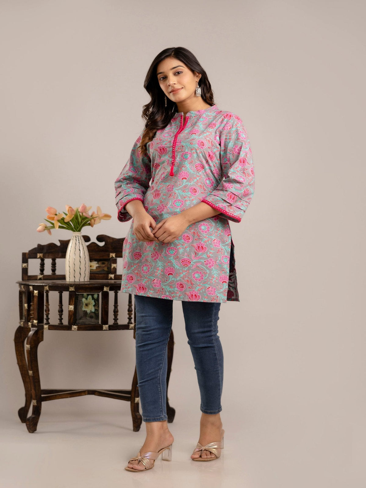 Rangvastra Floral Printed Kurta