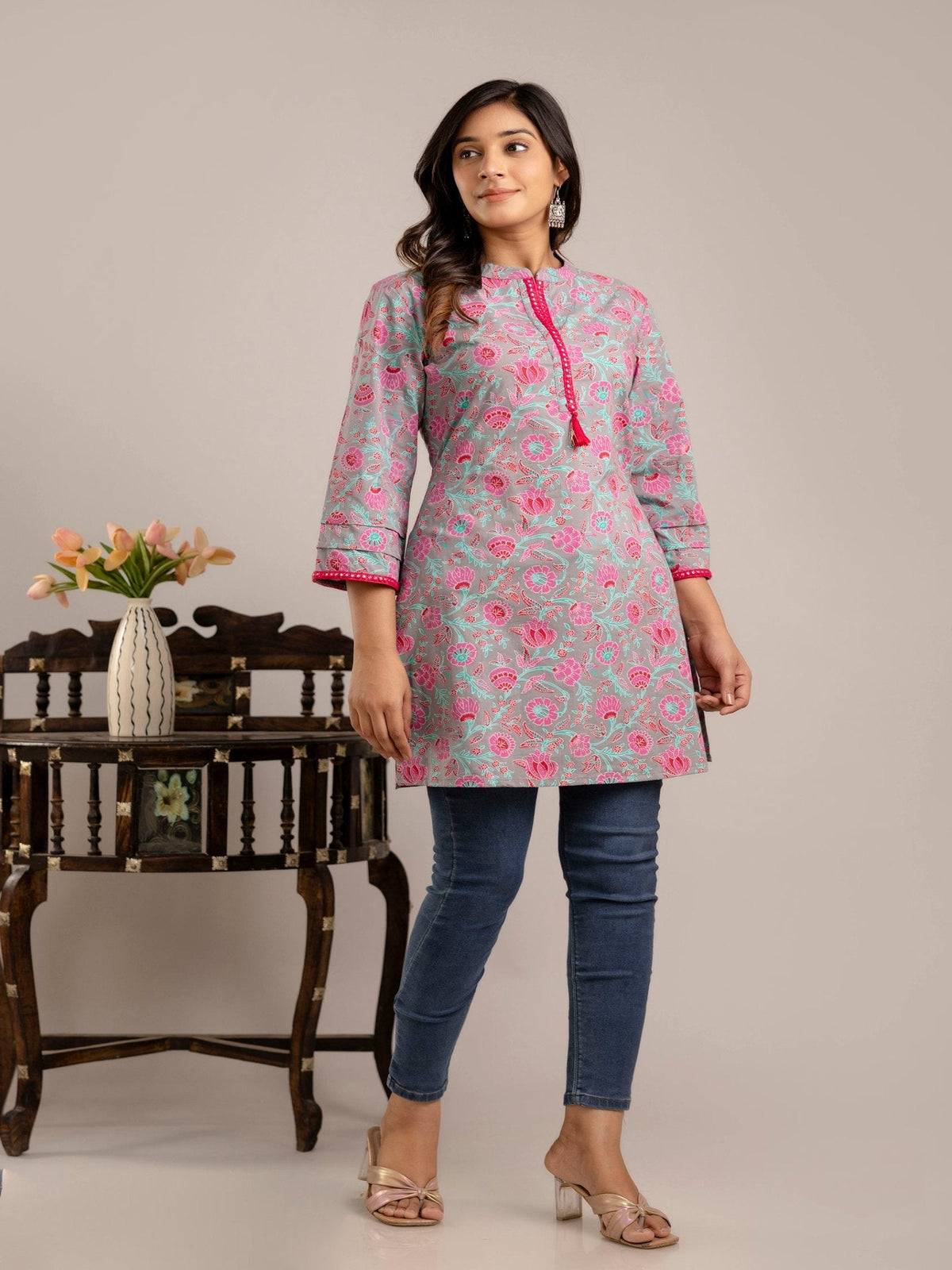 Rangvastra Floral Printed Kurta