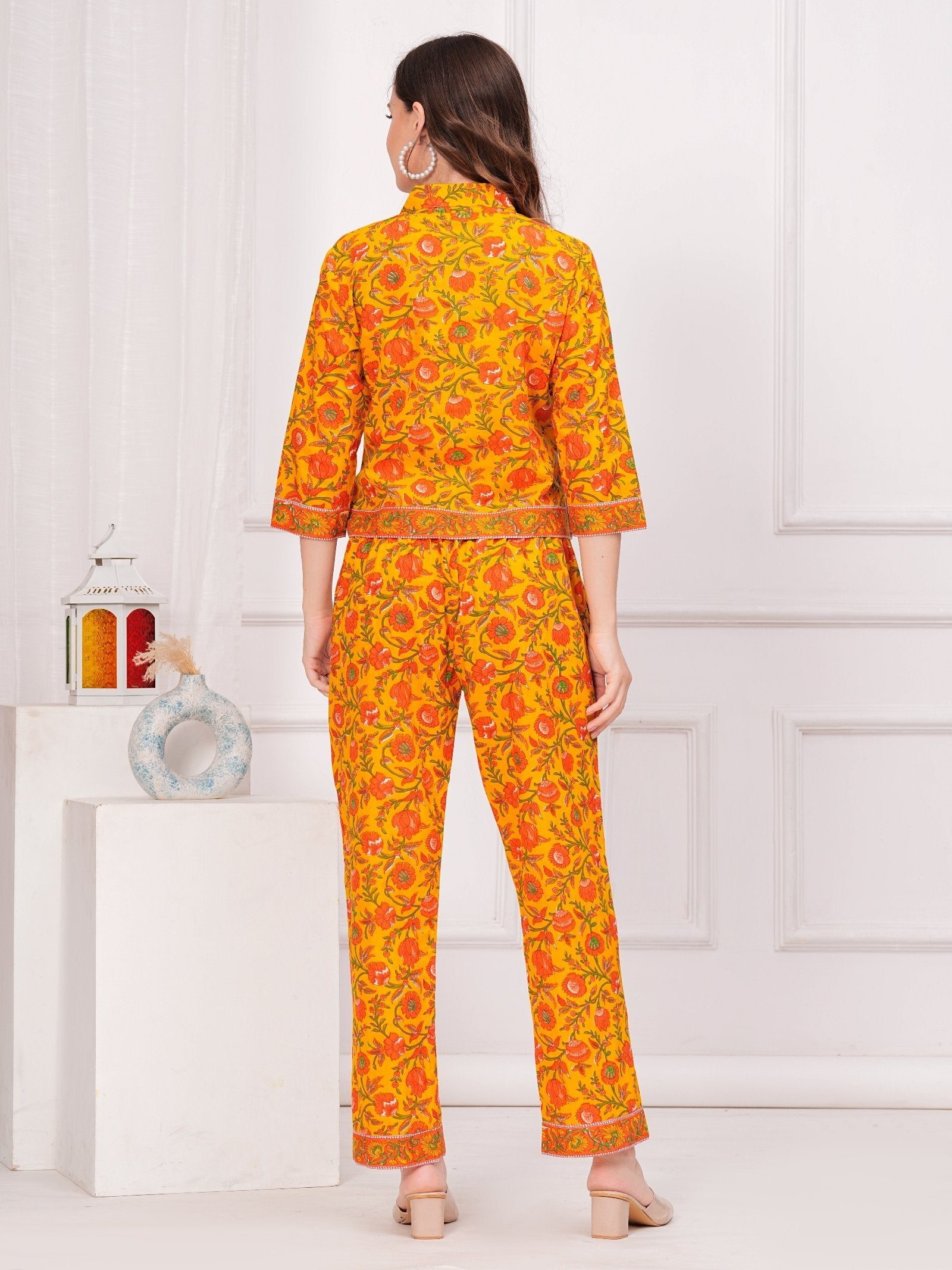 Rangvastra Cotton Floral Printed Co-Ord Set