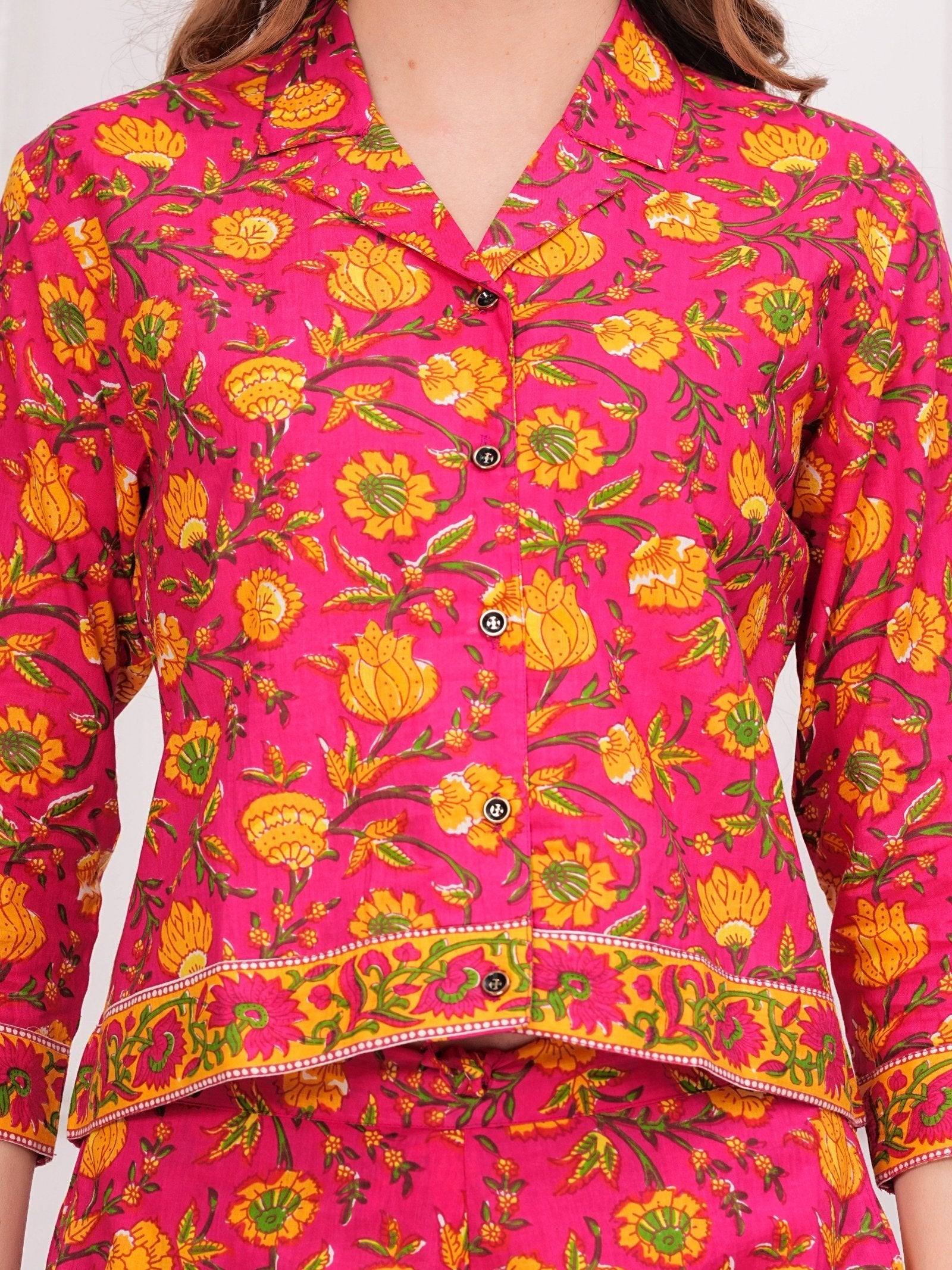 Rangvastra Cotton Floral Printed Co-Ord Set