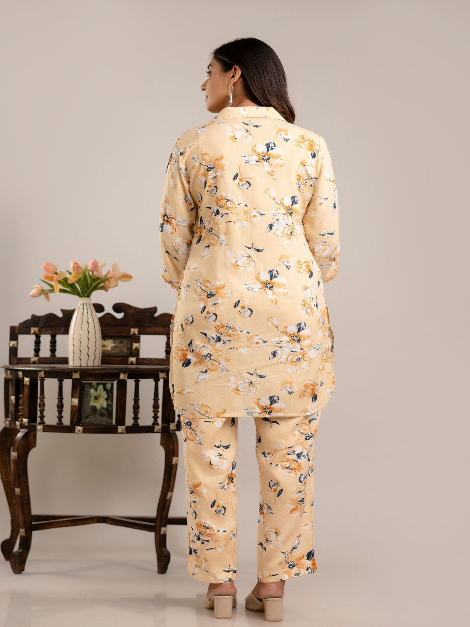 Rangvastra Rayon Foil Printed Co-ord Set