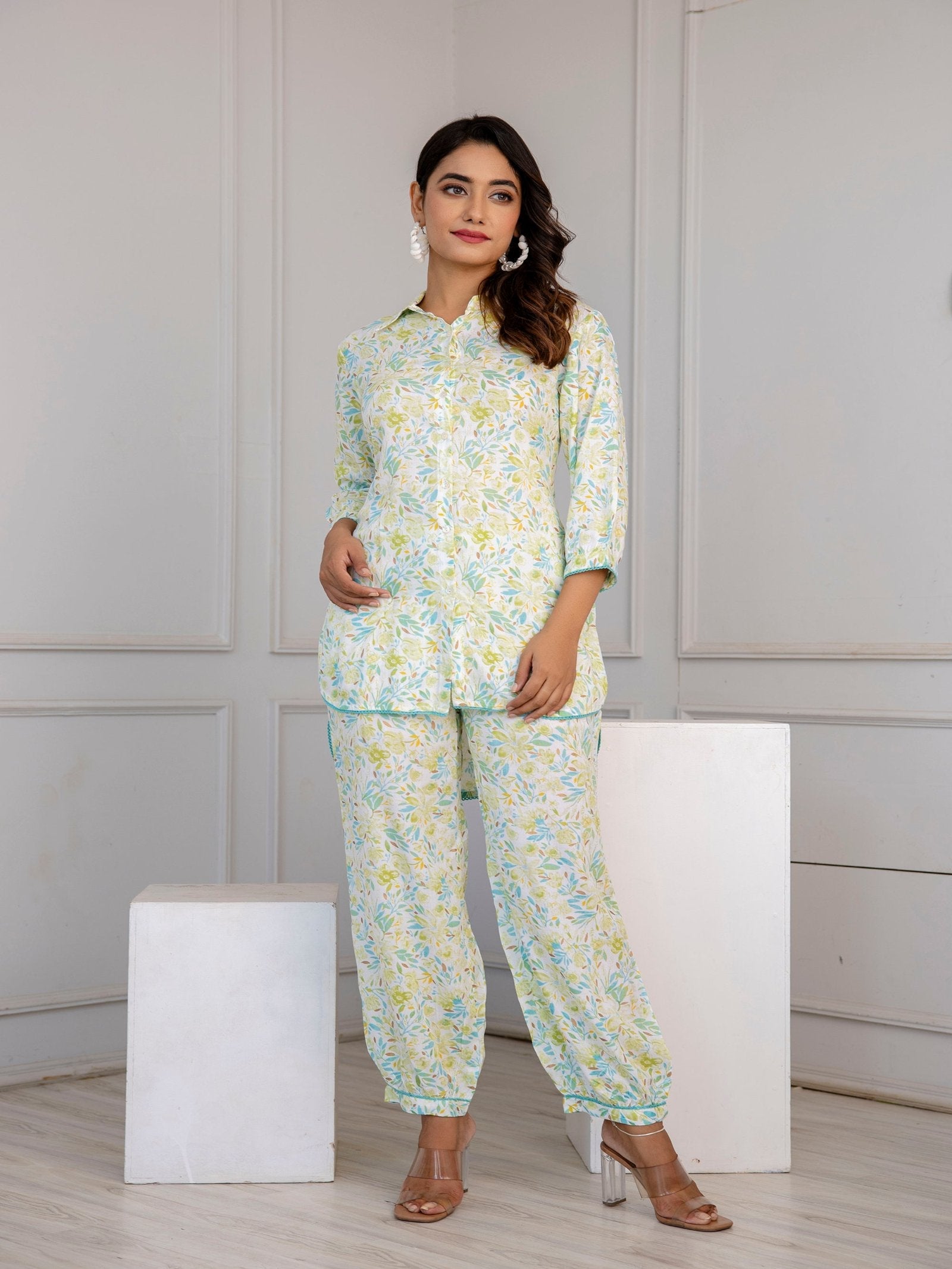 Rangvastra Floral Printed Co-ords Set