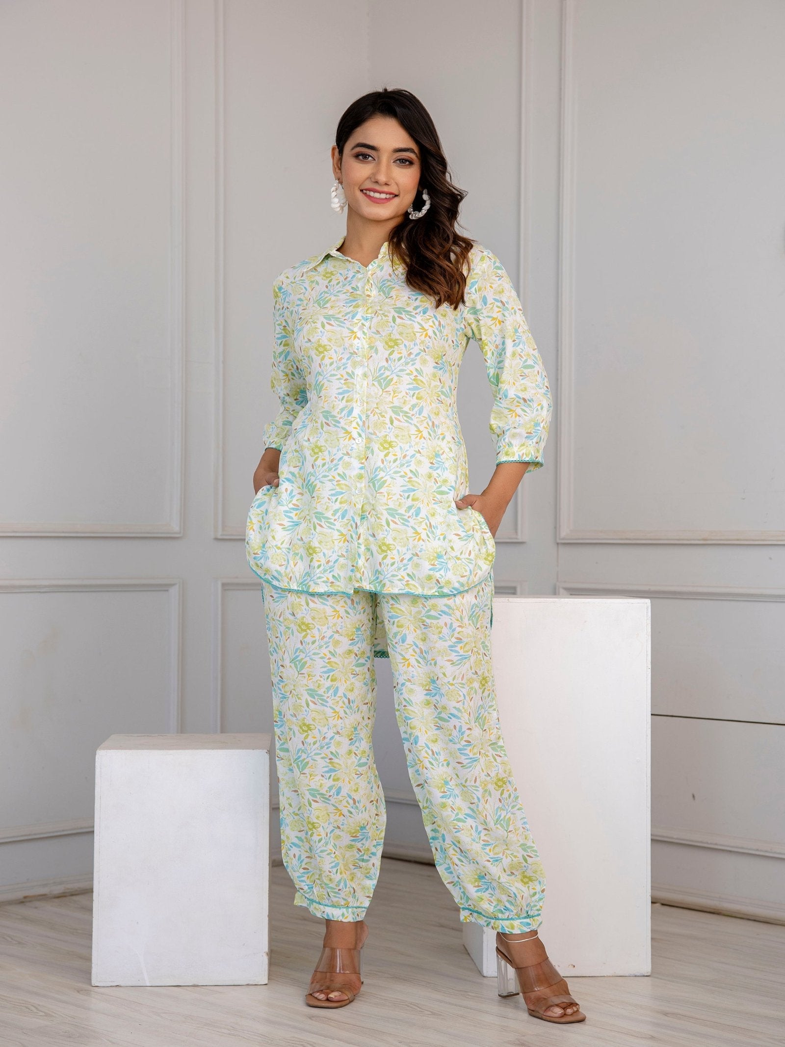 Rangvastra Floral Printed Co-ords Set