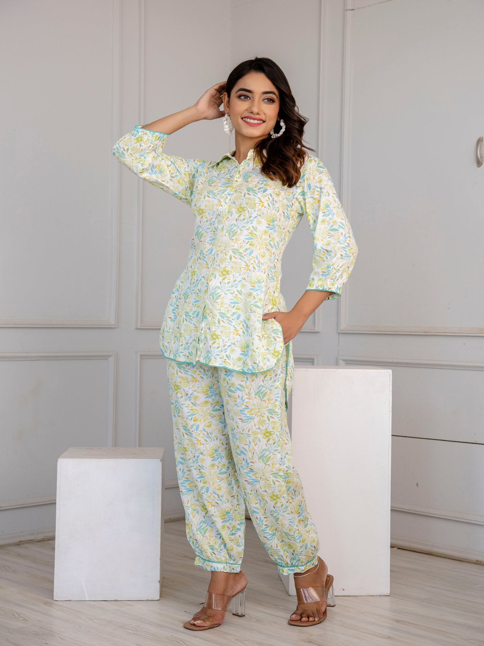 Rangvastra Floral Printed Co-ords Set