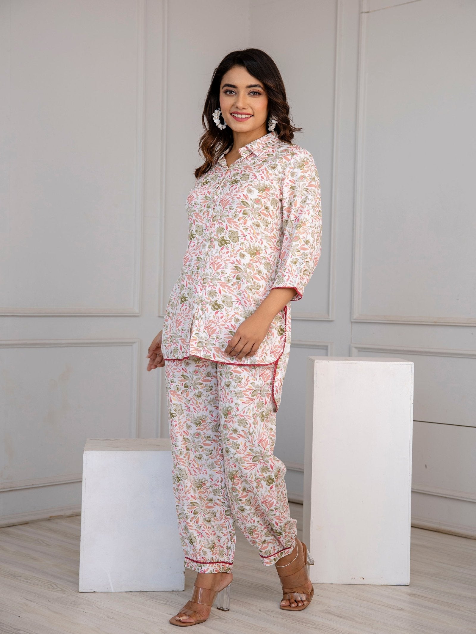 Rangvastra Floral Printed Co-ords Set