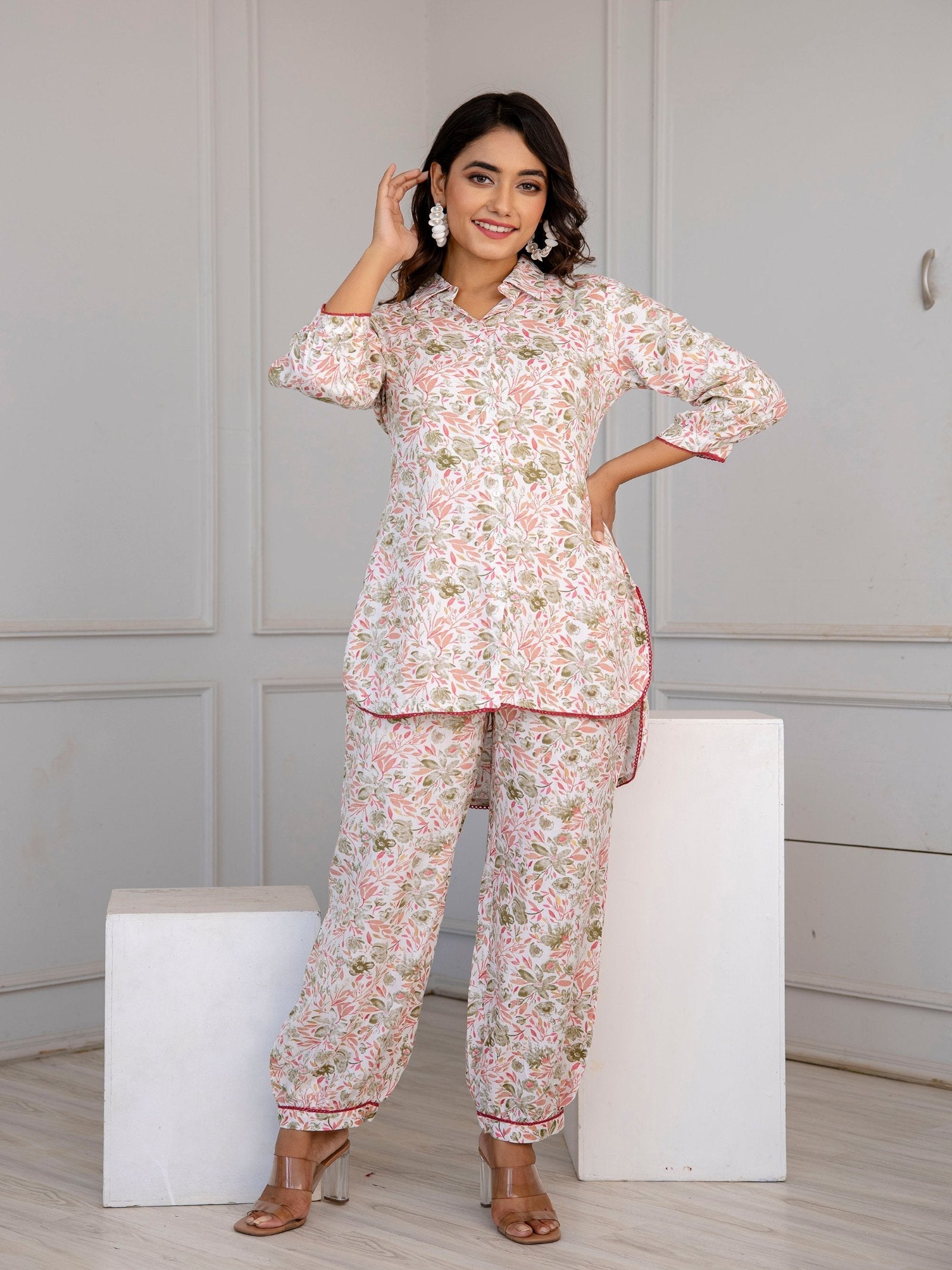 Rangvastra Floral Printed Co-ords Set