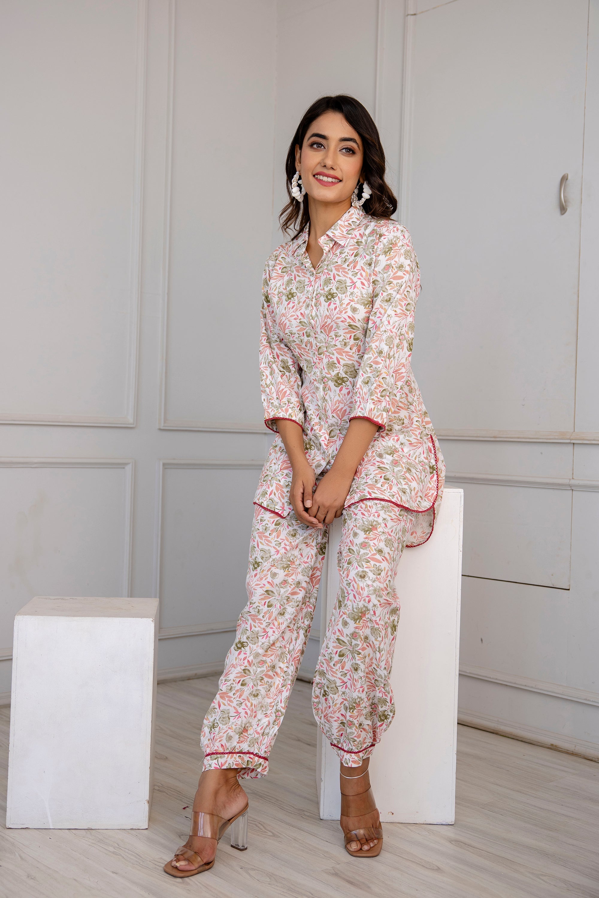 Rangvastra Floral Printed Co-ords Set
