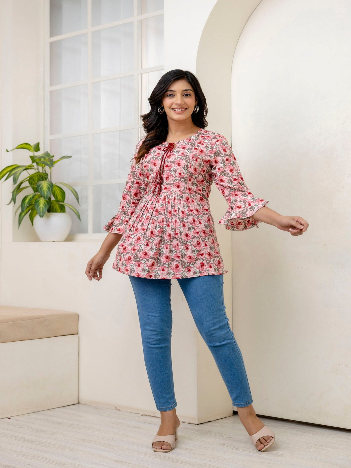 Rangvastra Rayon Floral Printed Top