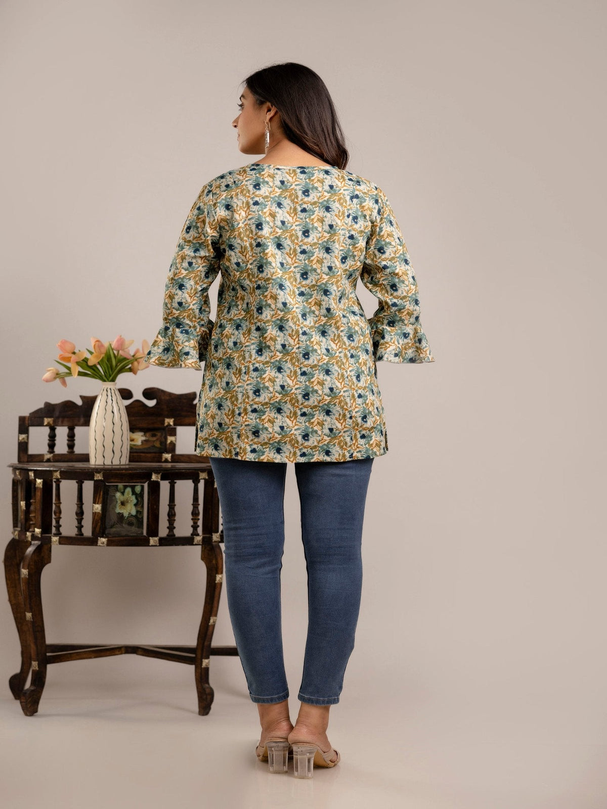 Rangvastra Rayon Floral Printed Top