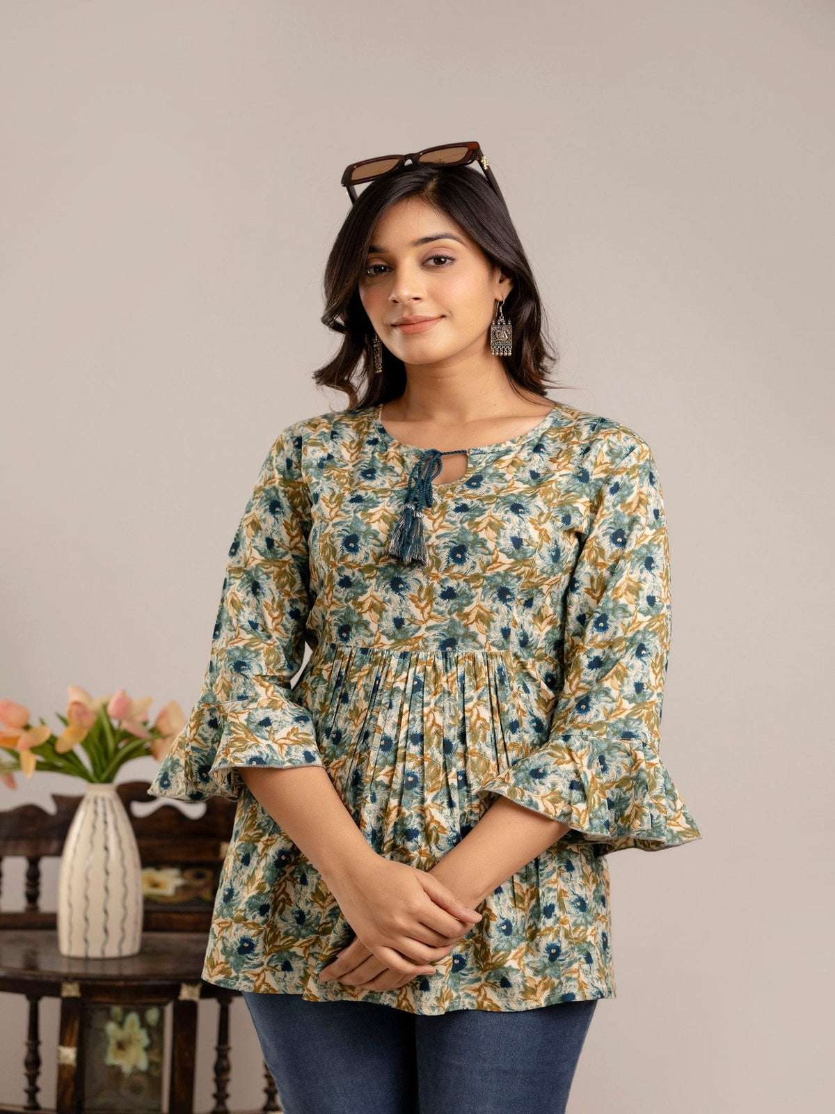 Rangvastra Rayon Floral Printed Top