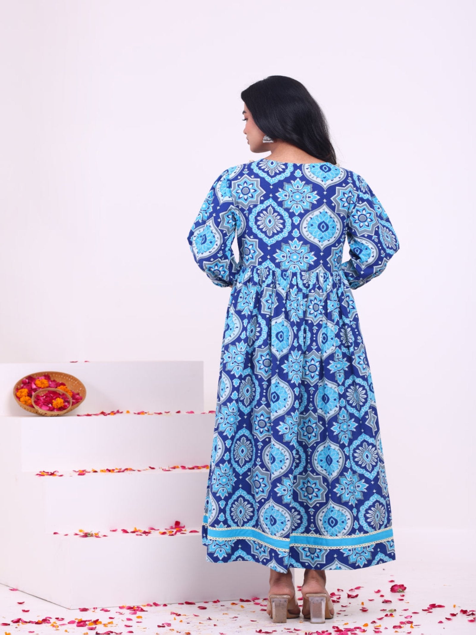 Rangvastra Cotton Floral Printed Kurta