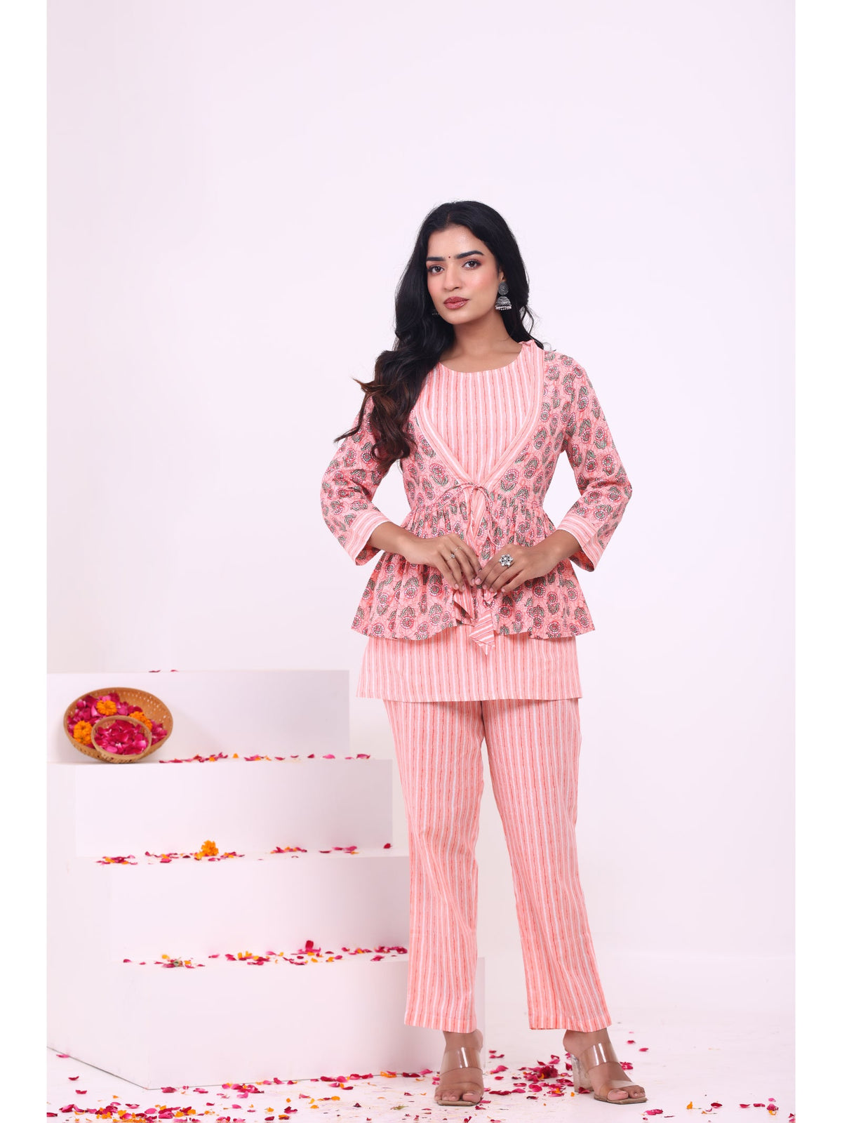 Rangvastra  Cotton Floral Printed Co-Ord Set