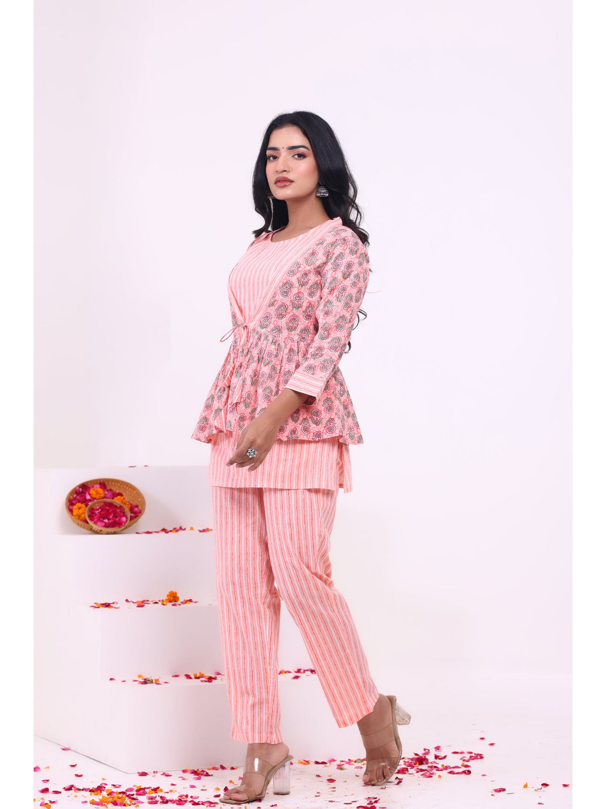 Rangvastra  Cotton Floral Printed Co-Ord Set