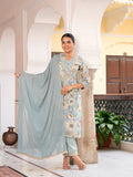 Rangvastra  MODAL CHANDERI SEQUINS WORK KURTA PANT WITH DUPATTA SET